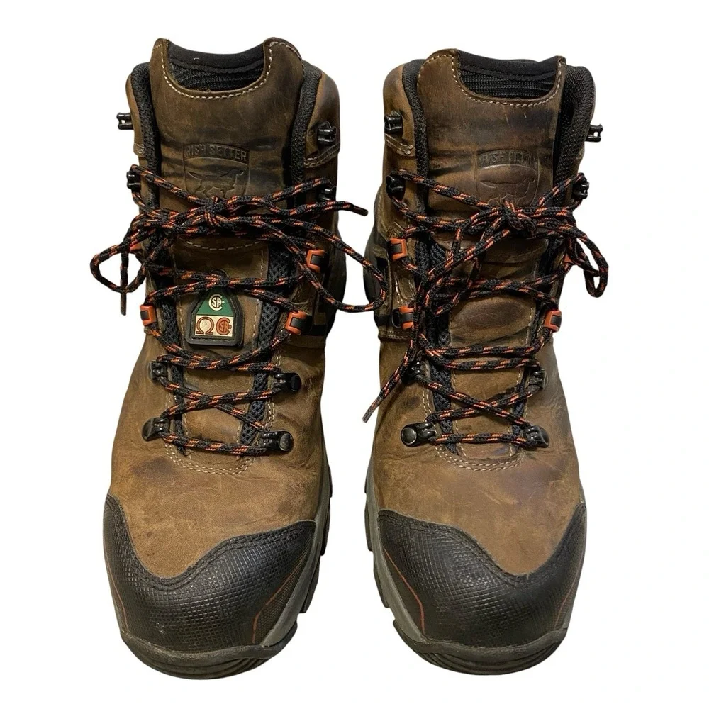 Irish Setter Work Boots Men Size 9 Crosby 6 Inch CSA Safety Toe Waterproof